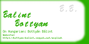balint bottyan business card